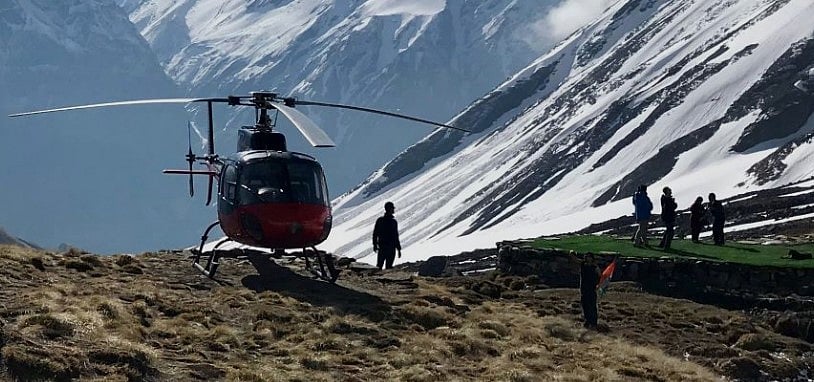 | Photo: airdynastyheli : Representational image: No helicopter service for this year's Amarnath yatra